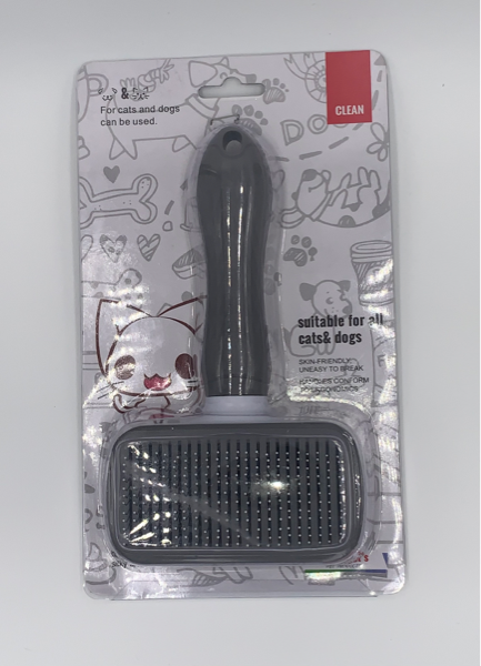 Pet Hair Brush w/ Push-Button Hair Removal