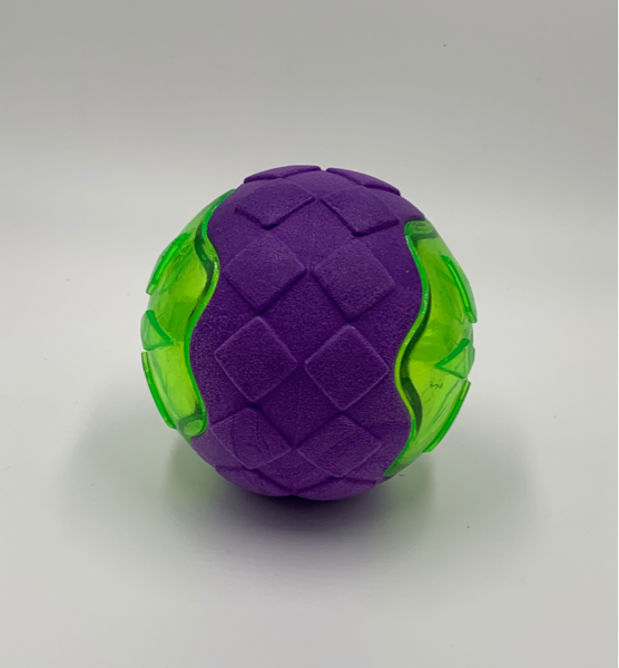 Squeaking Flashing Rubber Ball Pet Toy